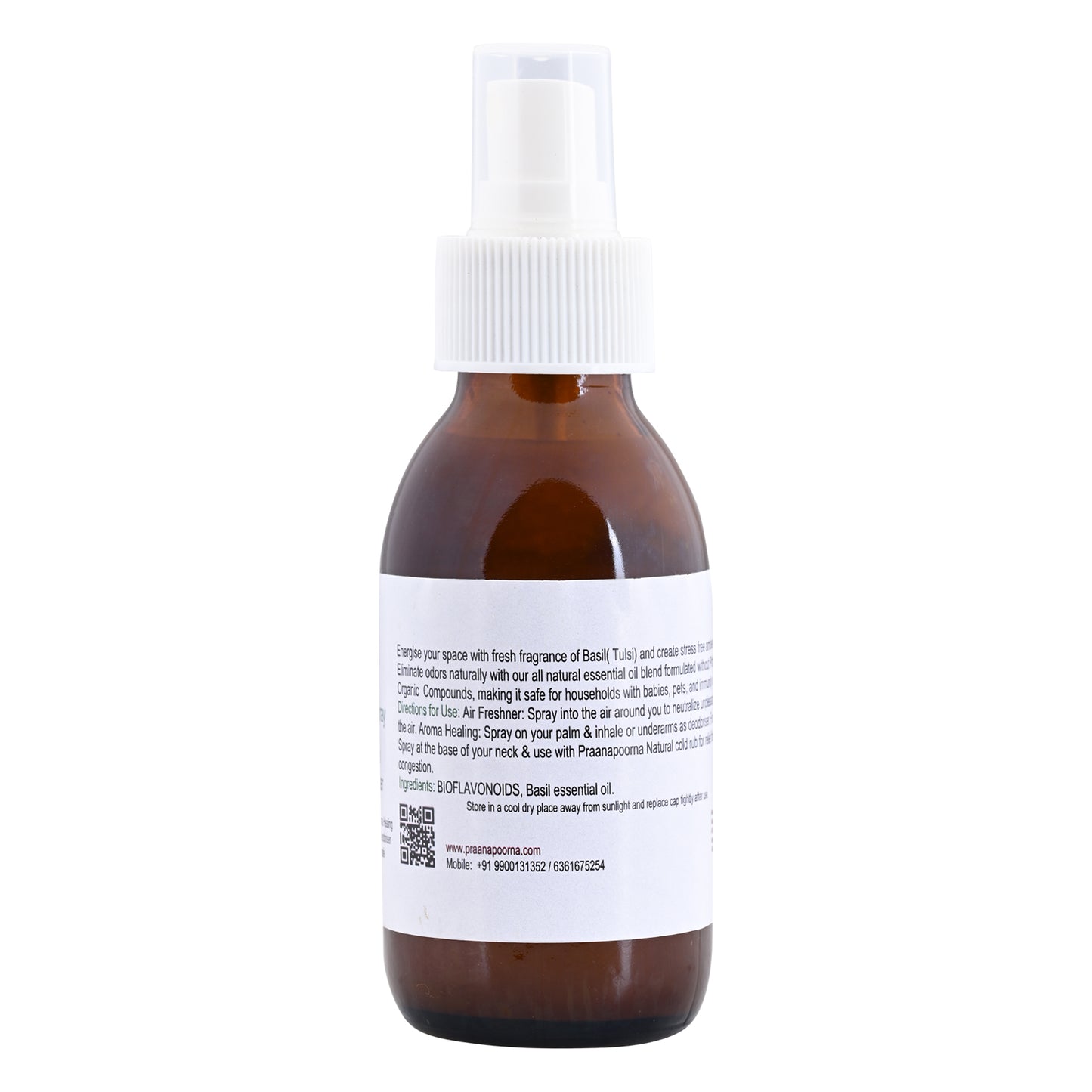 PraanaPoorna Basil Air Refresh Spray 100ml