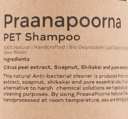 PraanaPoorna PET Deep cleanser/PET Shampoo 350ml