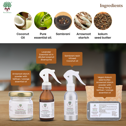 PraanaPoorna Head-to-Toe Refresh Deo Pack