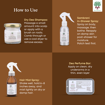 PraanaPoorna Head-to-Toe Refresh Deo Pack