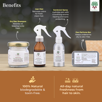 PraanaPoorna Head-to-Toe Refresh Deo Pack