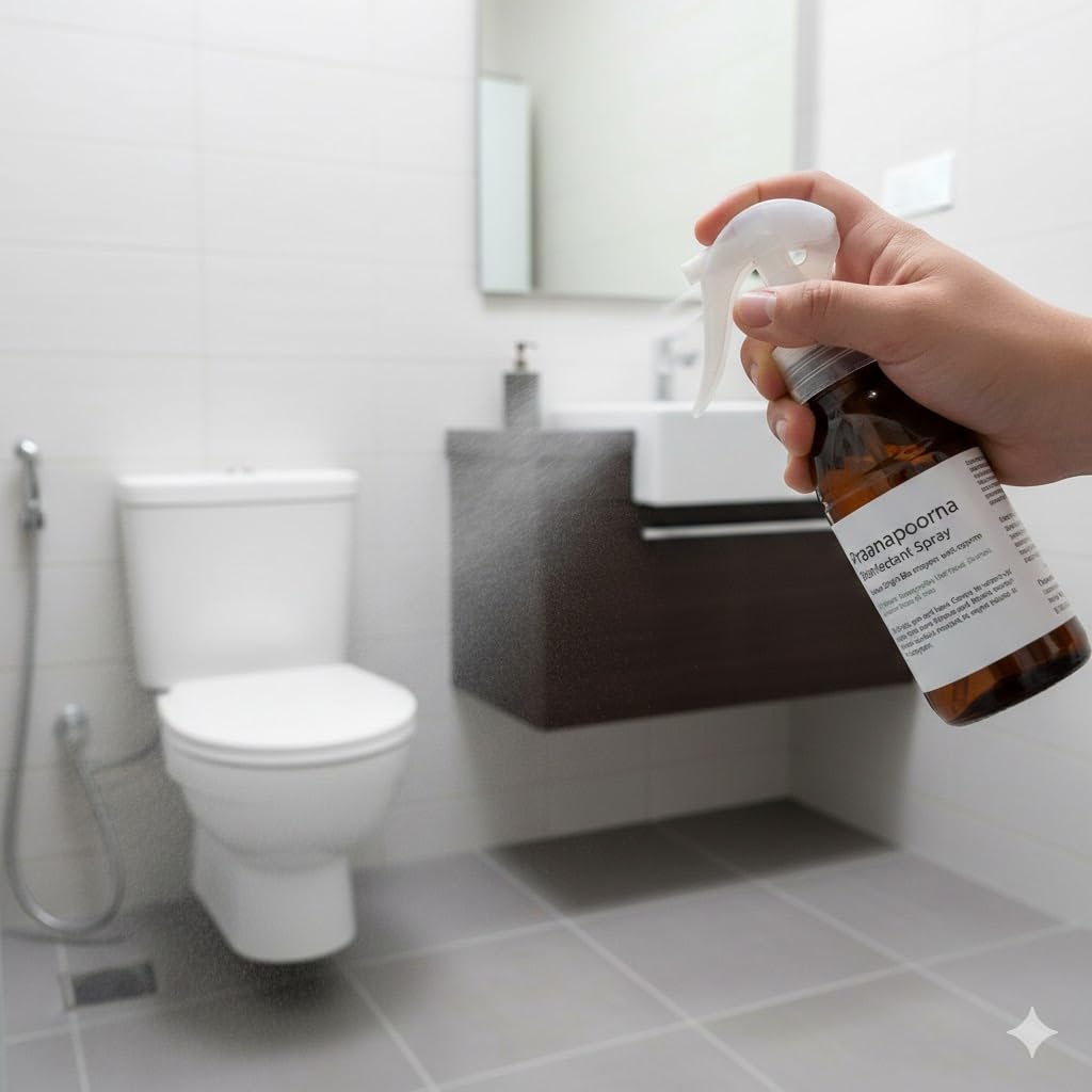 PraanaPoorna Disinfectant Spray for Toilet and Bathroom 100ml