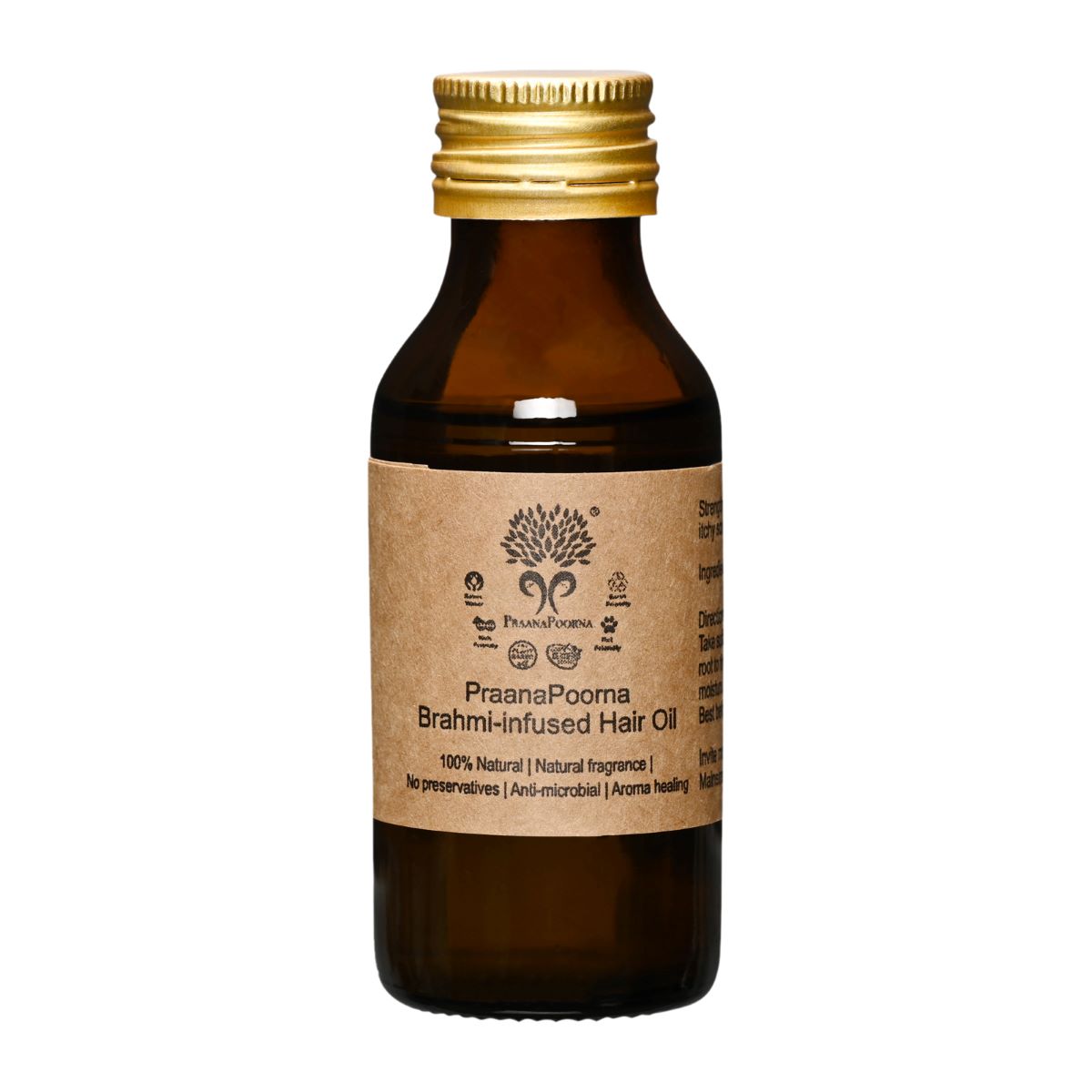 Praanapoorna Brahmi Infused
 Hair Oil 375ml
