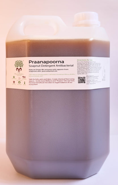PraanaPoorna Soapnut Detergent Antibacterial 5L