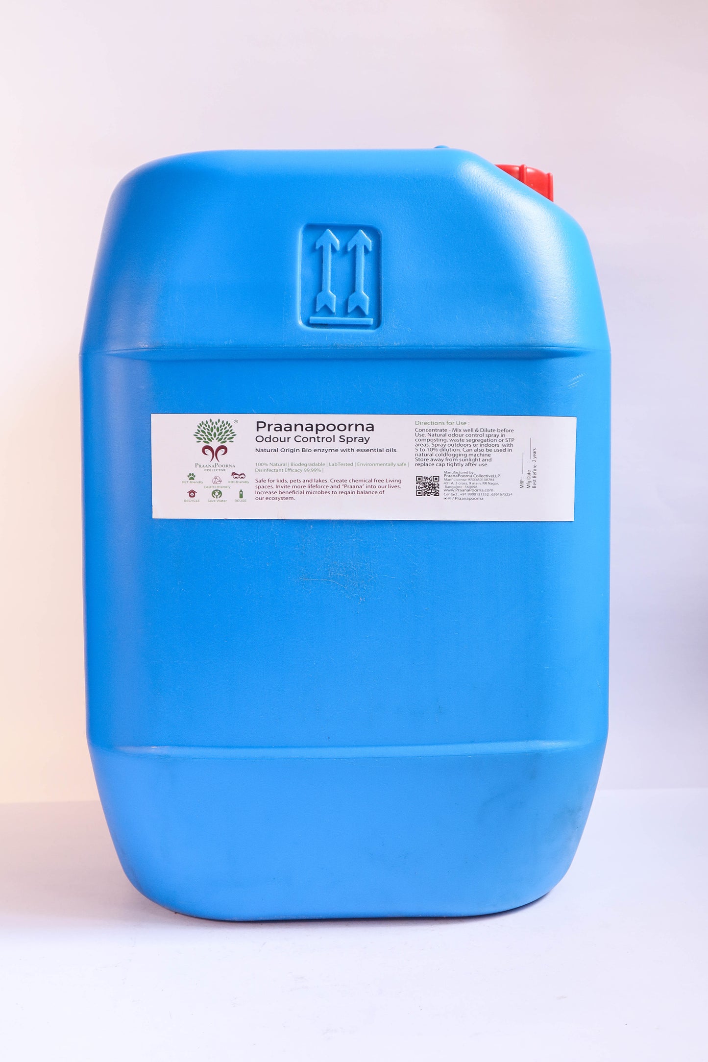 PraanaPoorna Odour Control Spray Concentrate 5L