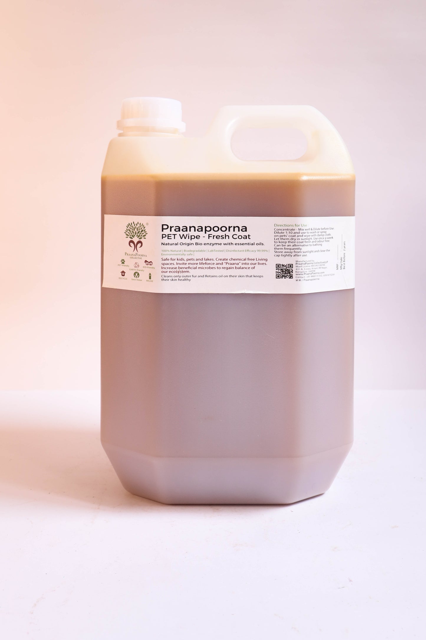 PraanaPoorna  PET Wipe-Freshcoat 5L