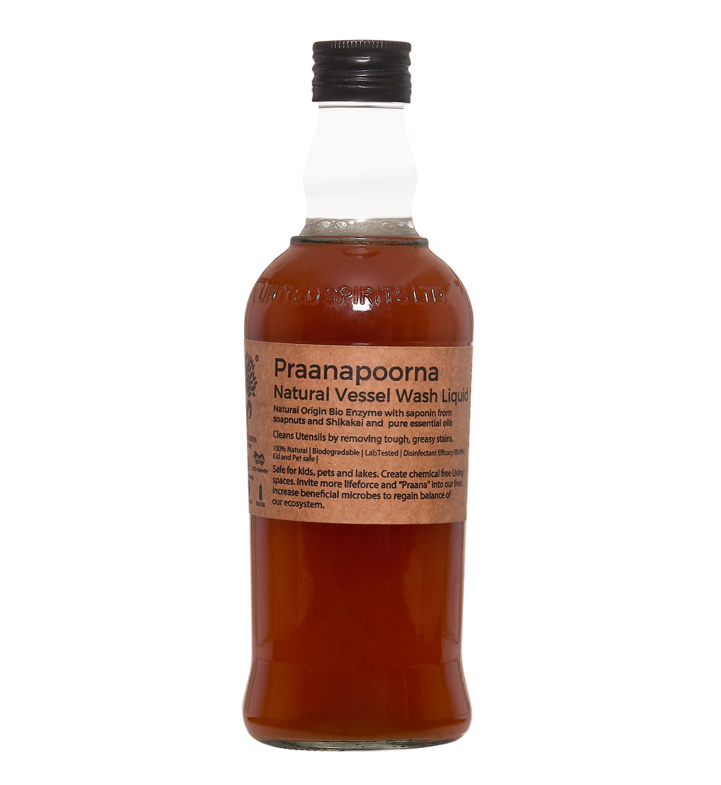 PraanaPoorna Natural Bottle and Dishwash 350ml
