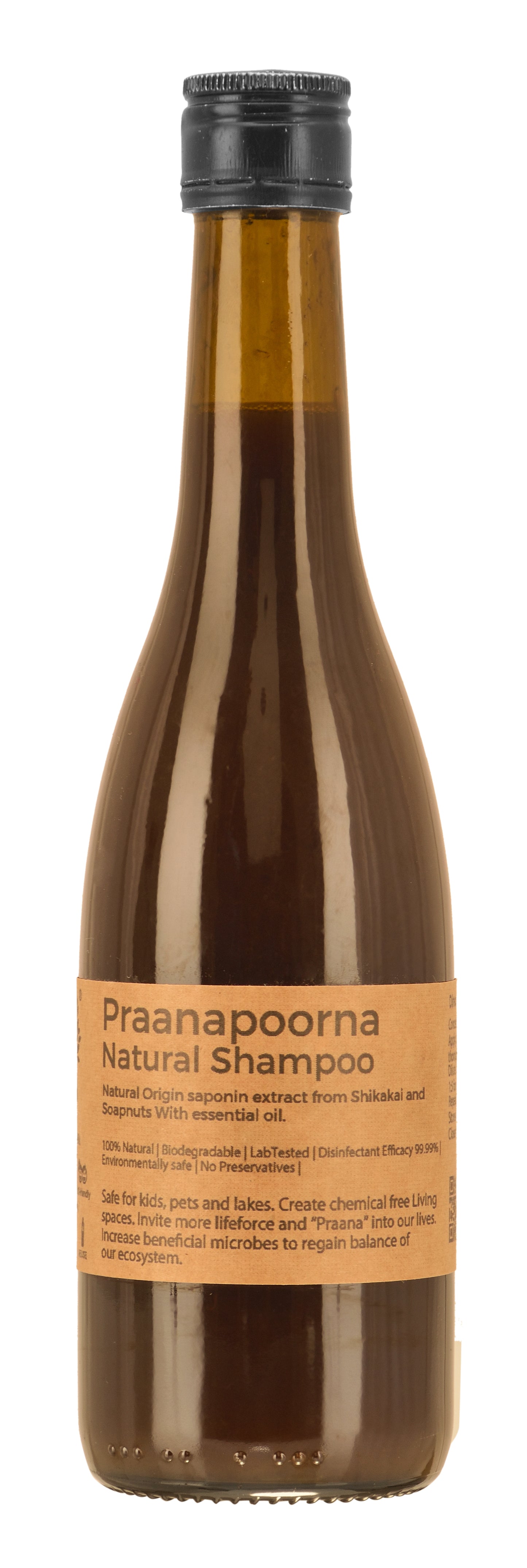 PraanaPoorna Natural Shampoo Premium Fragrance 350ml