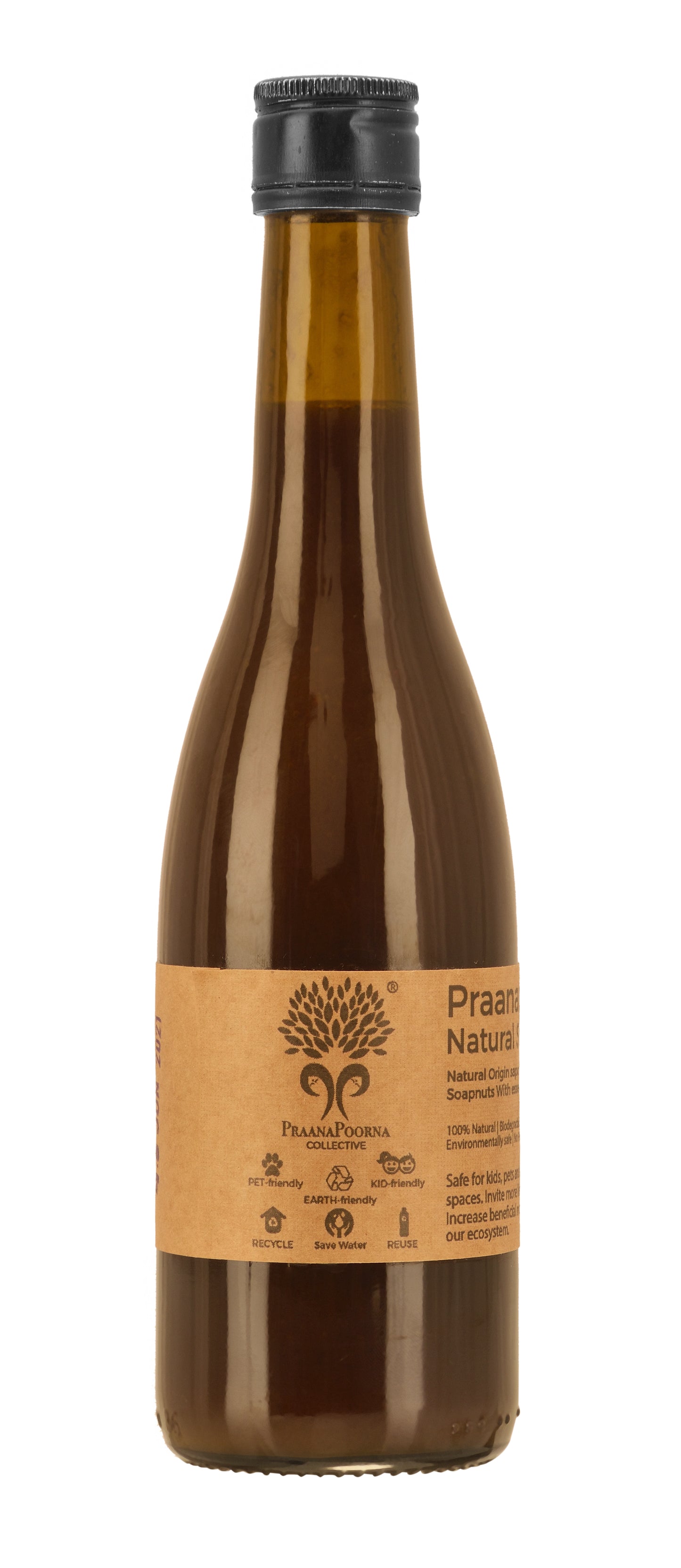 PraanaPoorna Natural Shampoo Premium Fragrance 350ml