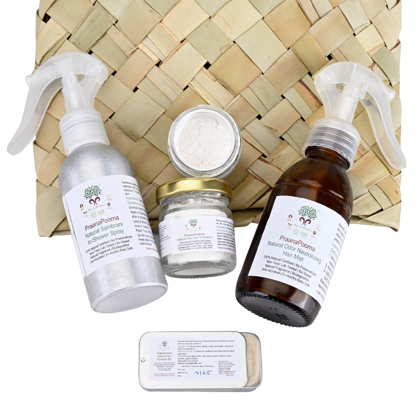 PraanaPoorna Head-to-Toe Refresh Deo Pack