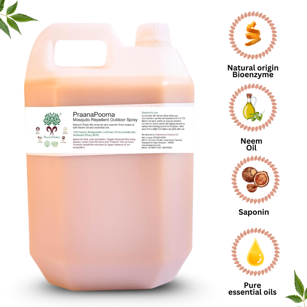 Praanapoorna Mosquito Repellent Outdoor Spray Concentrate 5L