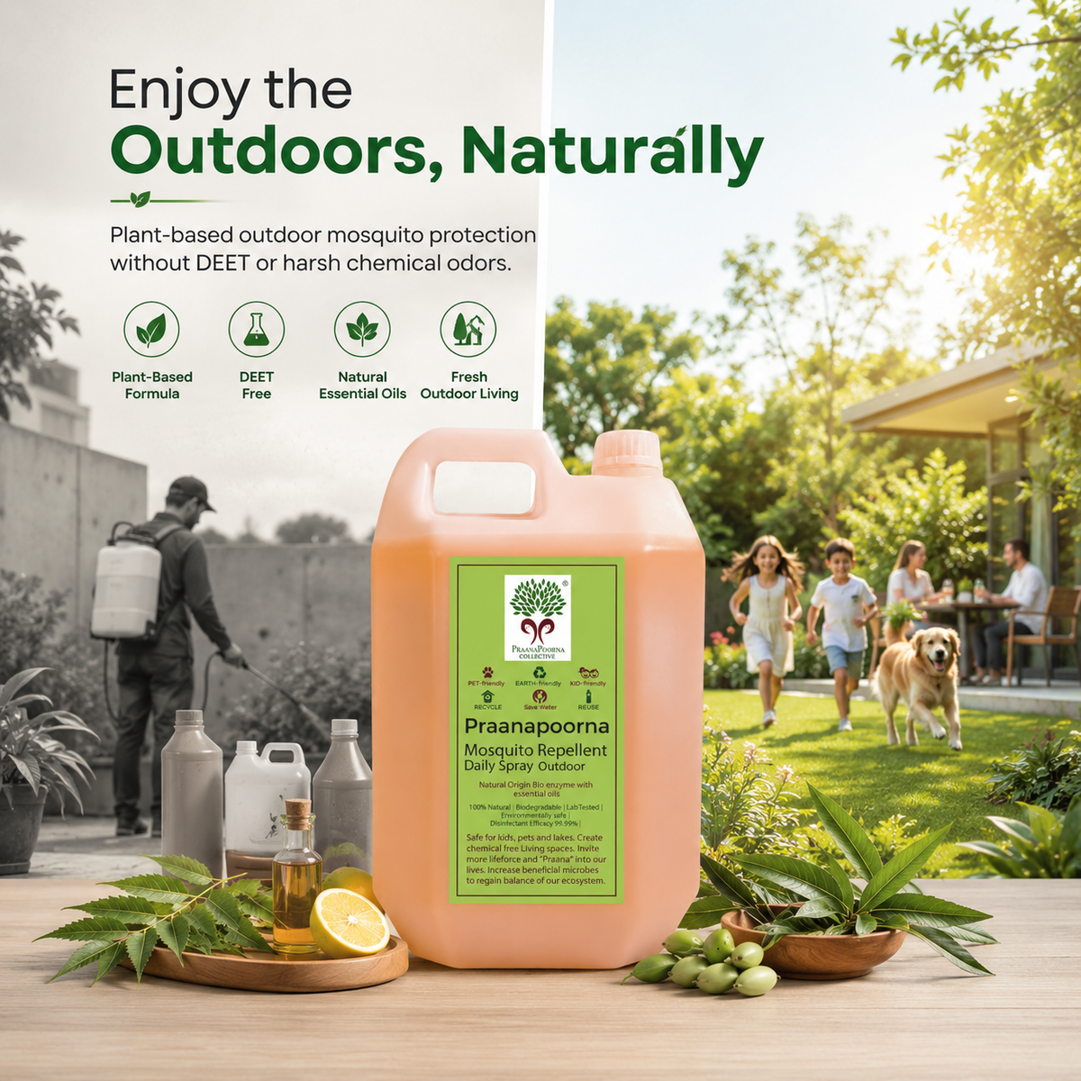 Natural Mosquito Repellent Outdoor Concentrate 5L