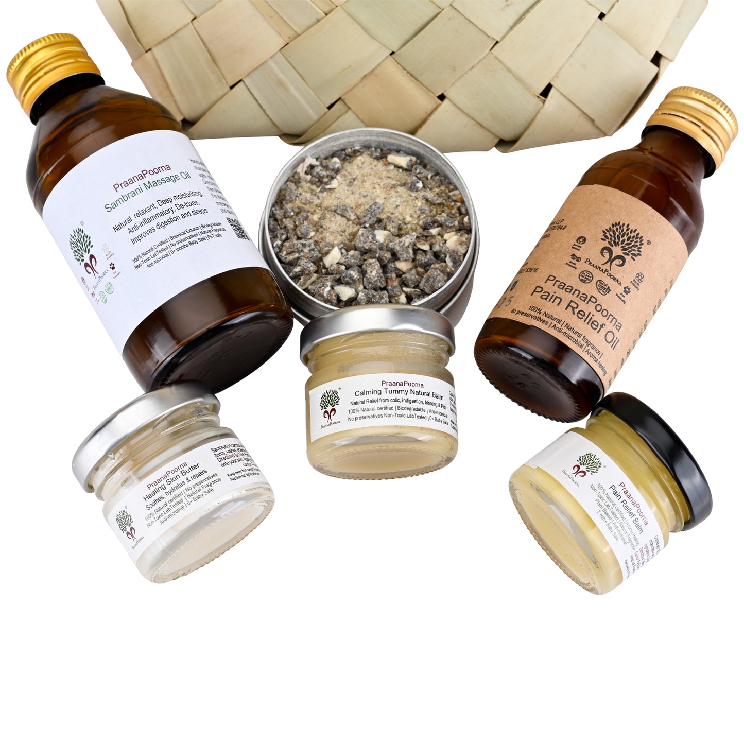 Sambrani Pain Relief Kit of 5 : Aroma healing for Geriatric or menopause