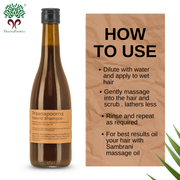 PraanaPoorna Natural Shampoo 350ml