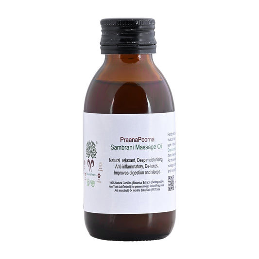 Praanapoorna Sambrani Massage Oil 100ml