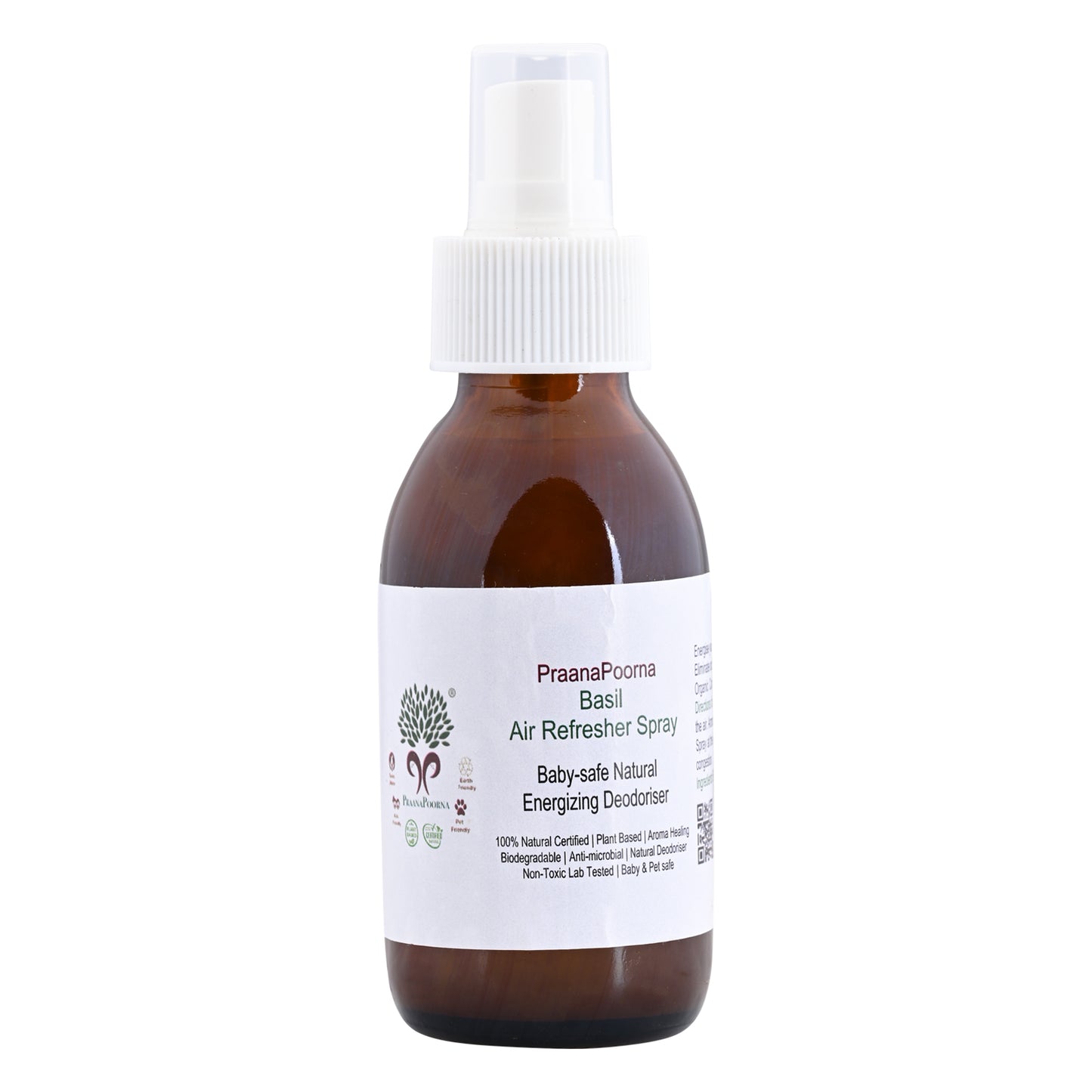 PraanaPoorna Basil Air Refresh Spray 100ml