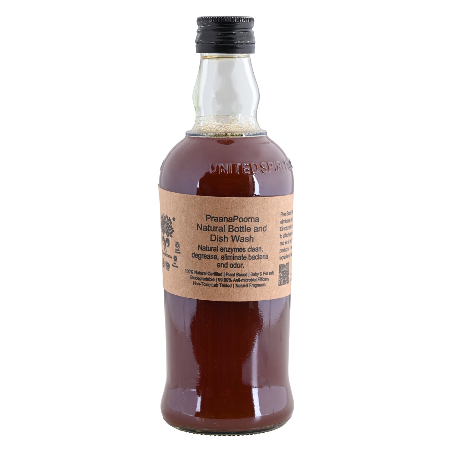 PraanaPoorna Natural Bottle and Dishwash 350ml