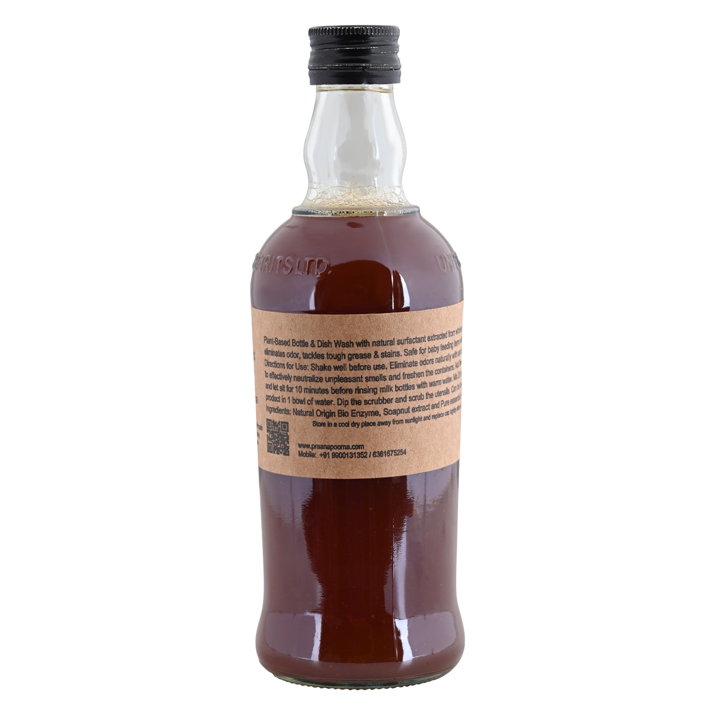 PraanaPoorna Natural Bottle and Dishwash 350ml