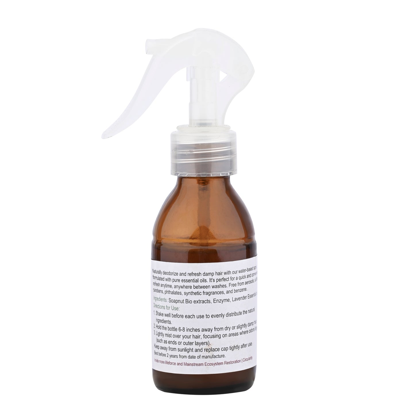 PraanaPoorna Natural Odor Neutralizing Hair Mist 100ml