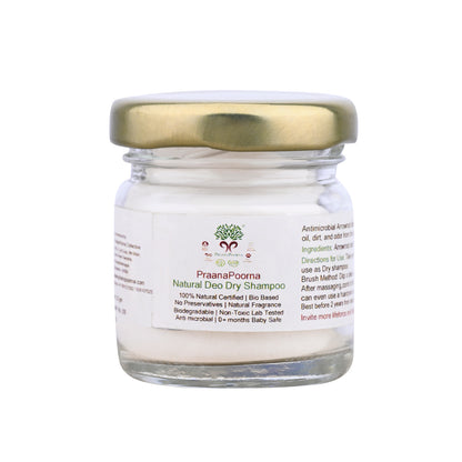 PraanaPoorna Natural Deo Dry Shampoo 20gm