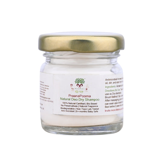PraanaPoorna Natural Deo Dry Shampoo 20gm