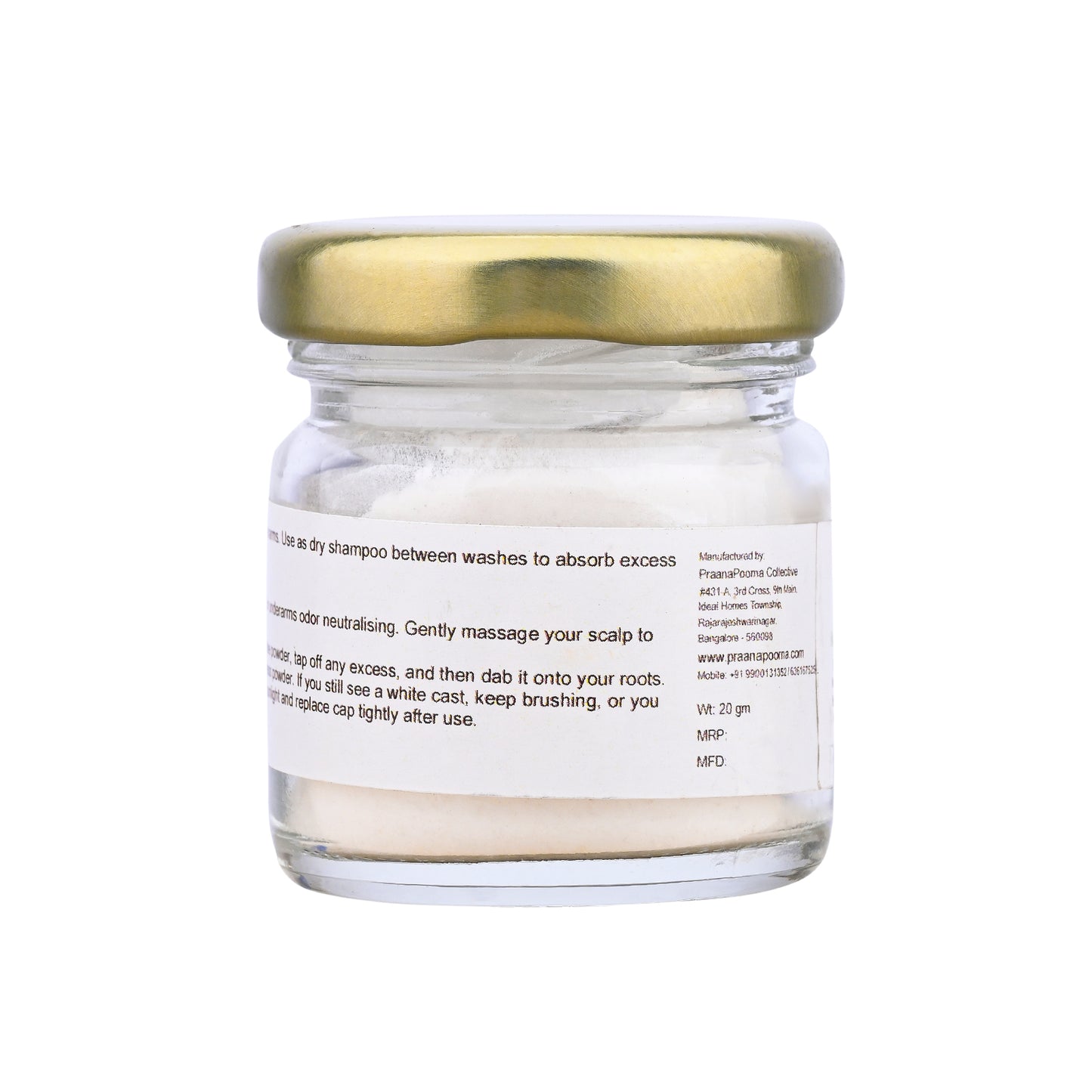 PraanaPoorna Natural Deo Dry Shampoo 20gm