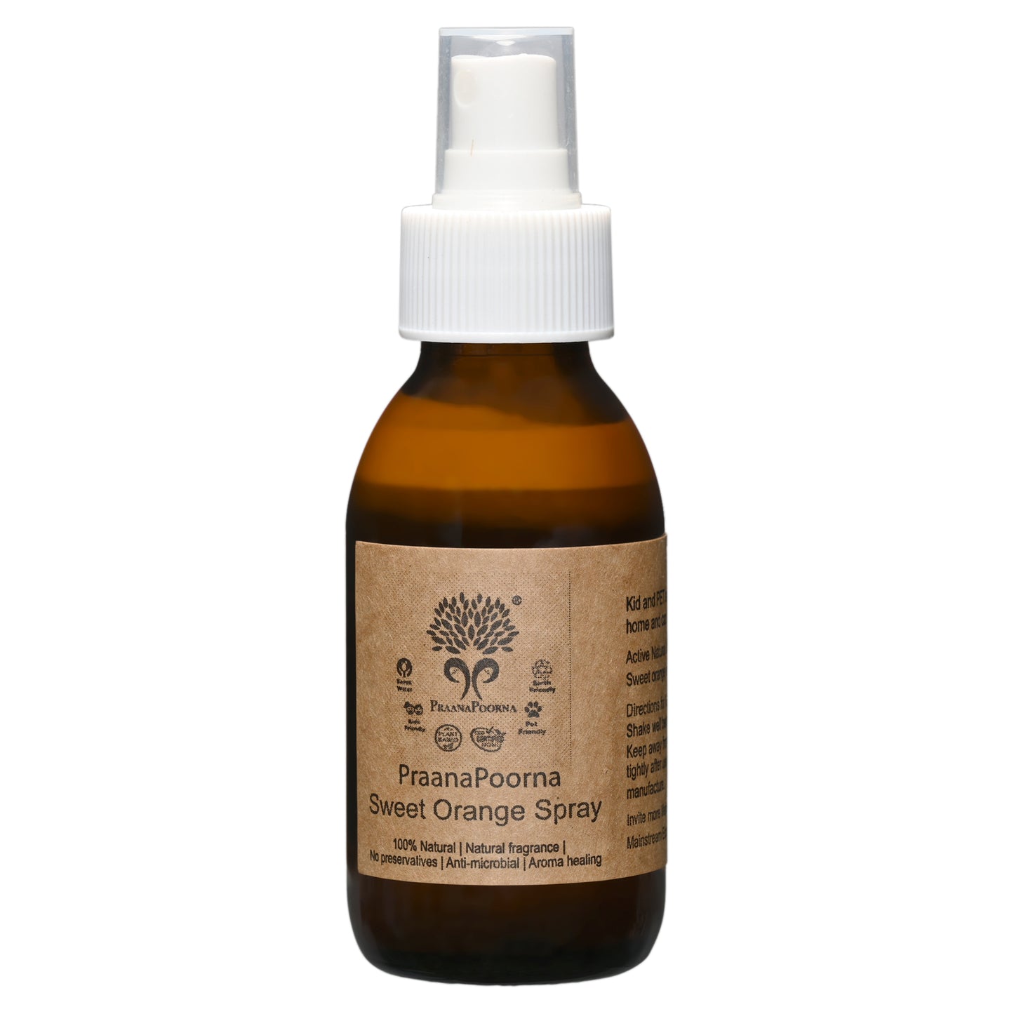PraanaPoorna Sweet Orange Spray 100ml