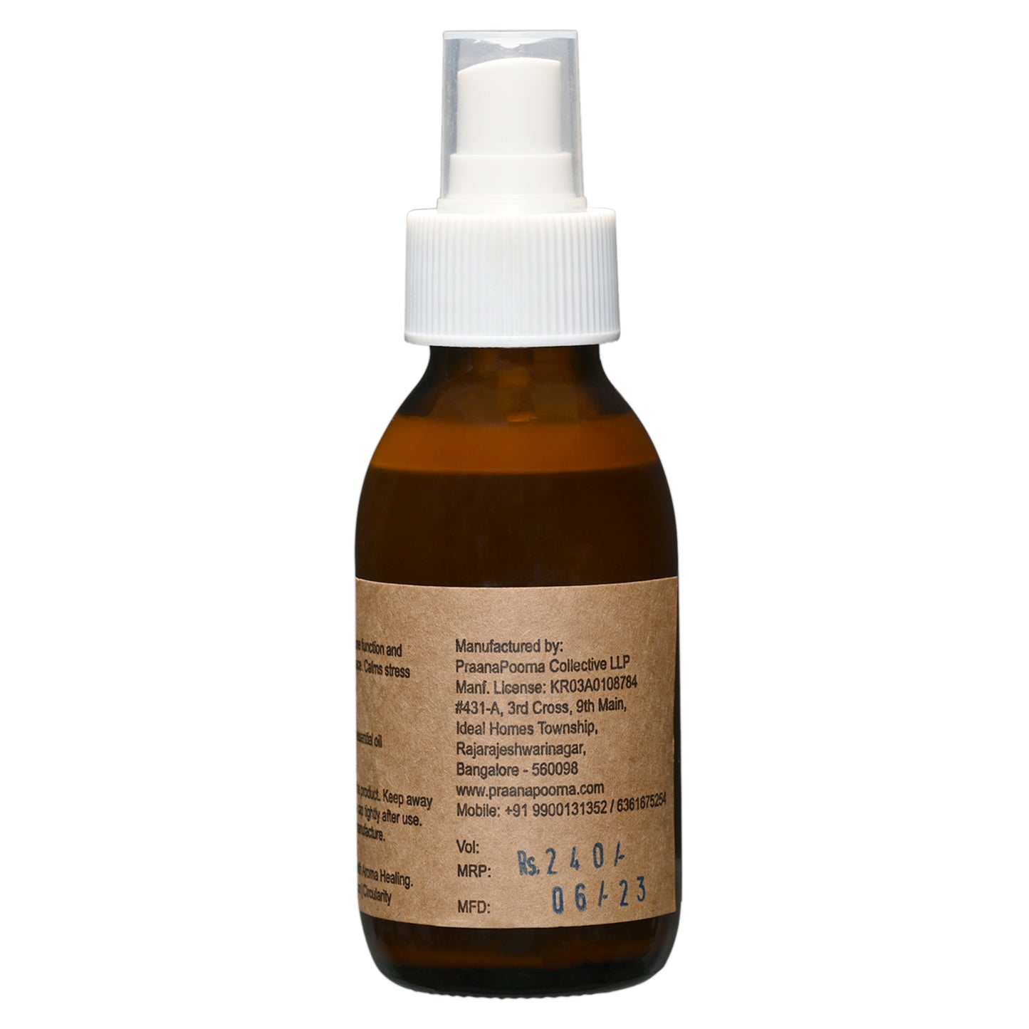 PraanaPoorna Lemon Grass Spray 100ml