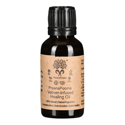 Praanapoorna Vetiver Infused Healing Oil  30ml