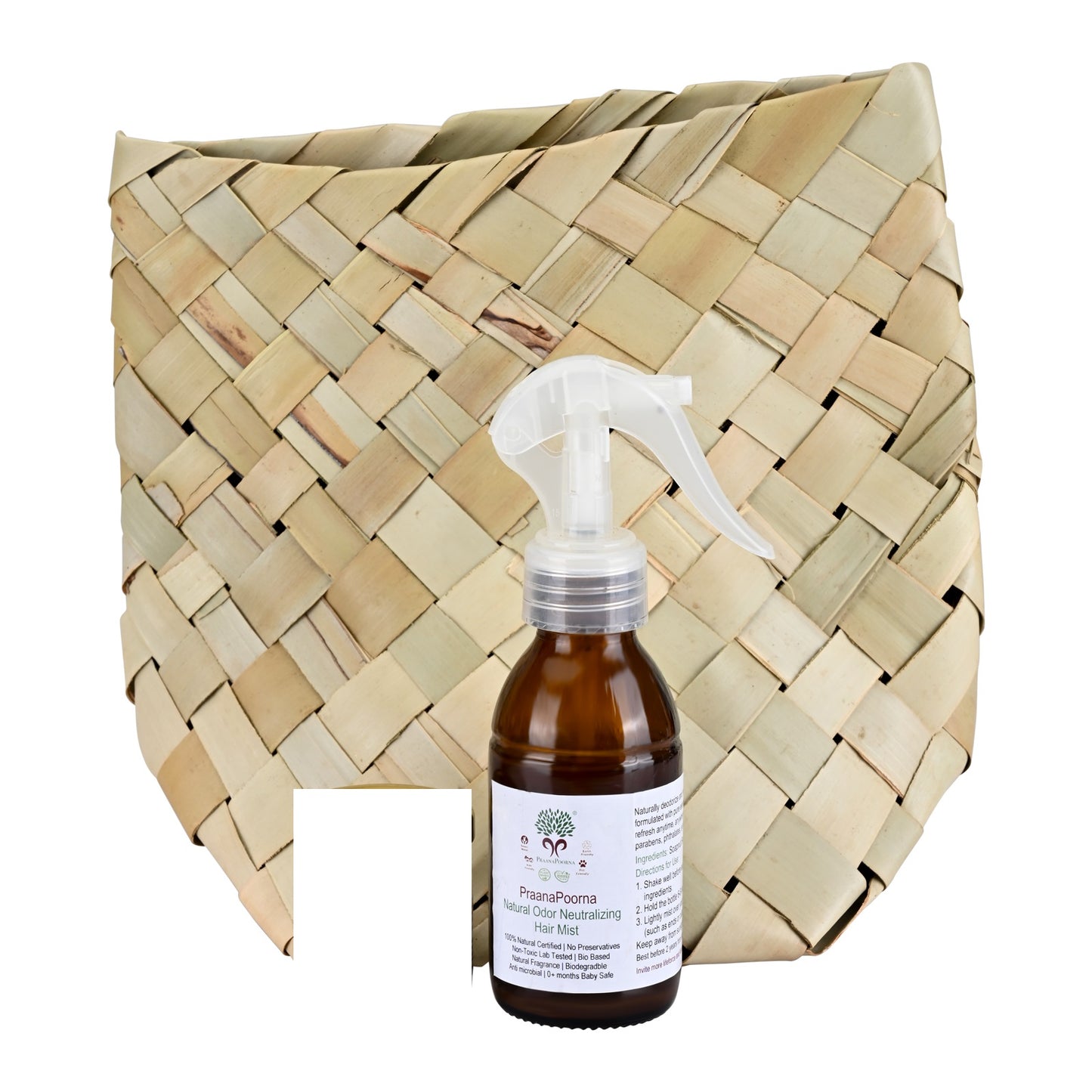 PraanaPoorna Natural Odor Neutralizing Hair Mist 100ml