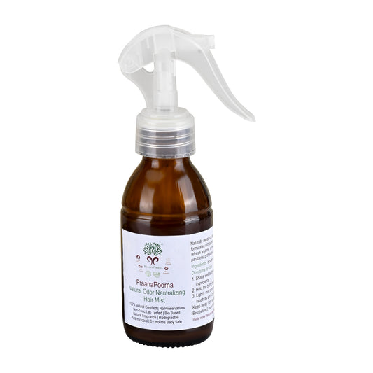 PraanaPoorna Natural Odor Neutralizing Hair Mist 100ml