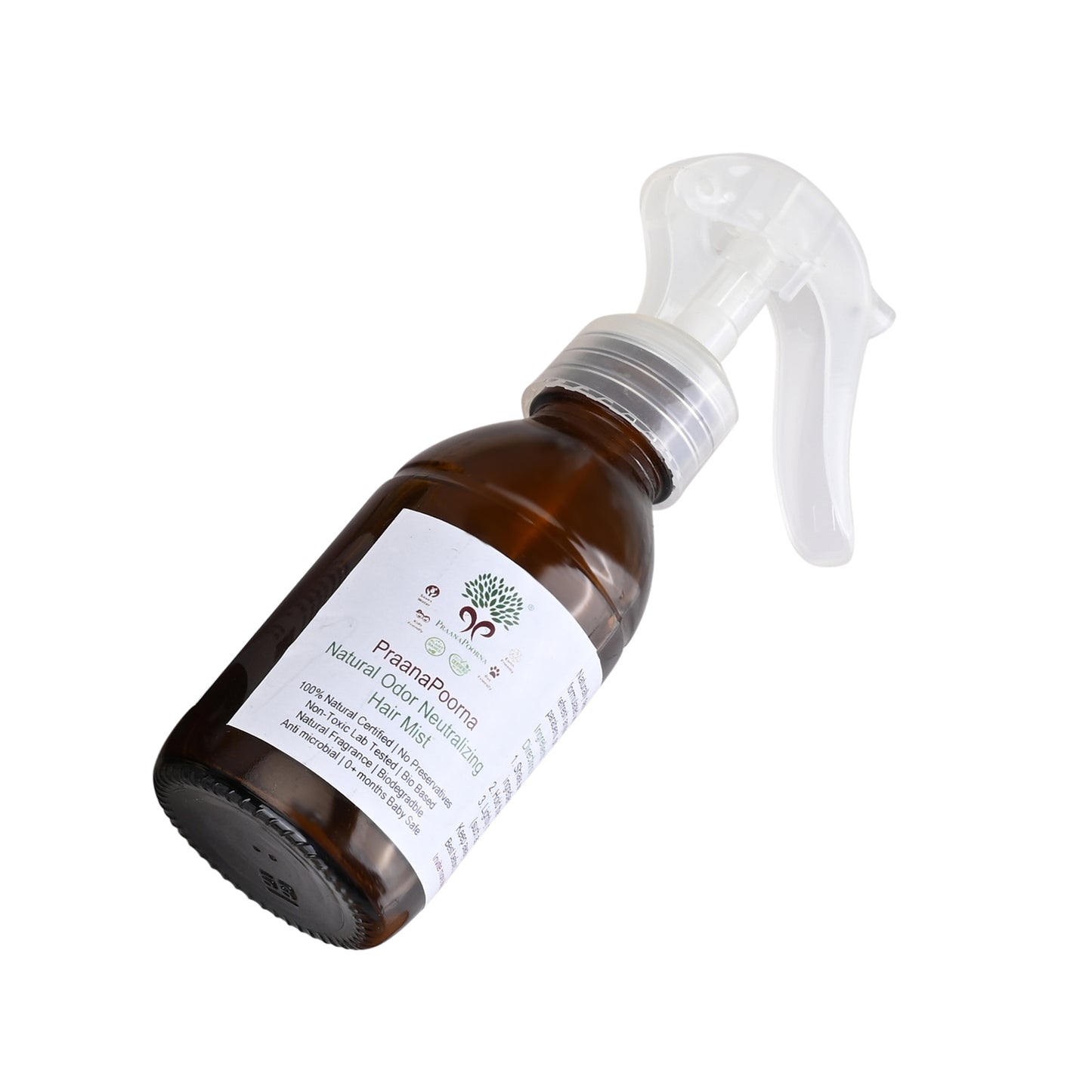 PraanaPoorna Natural Odor Neutralizing Hair Mist 100ml